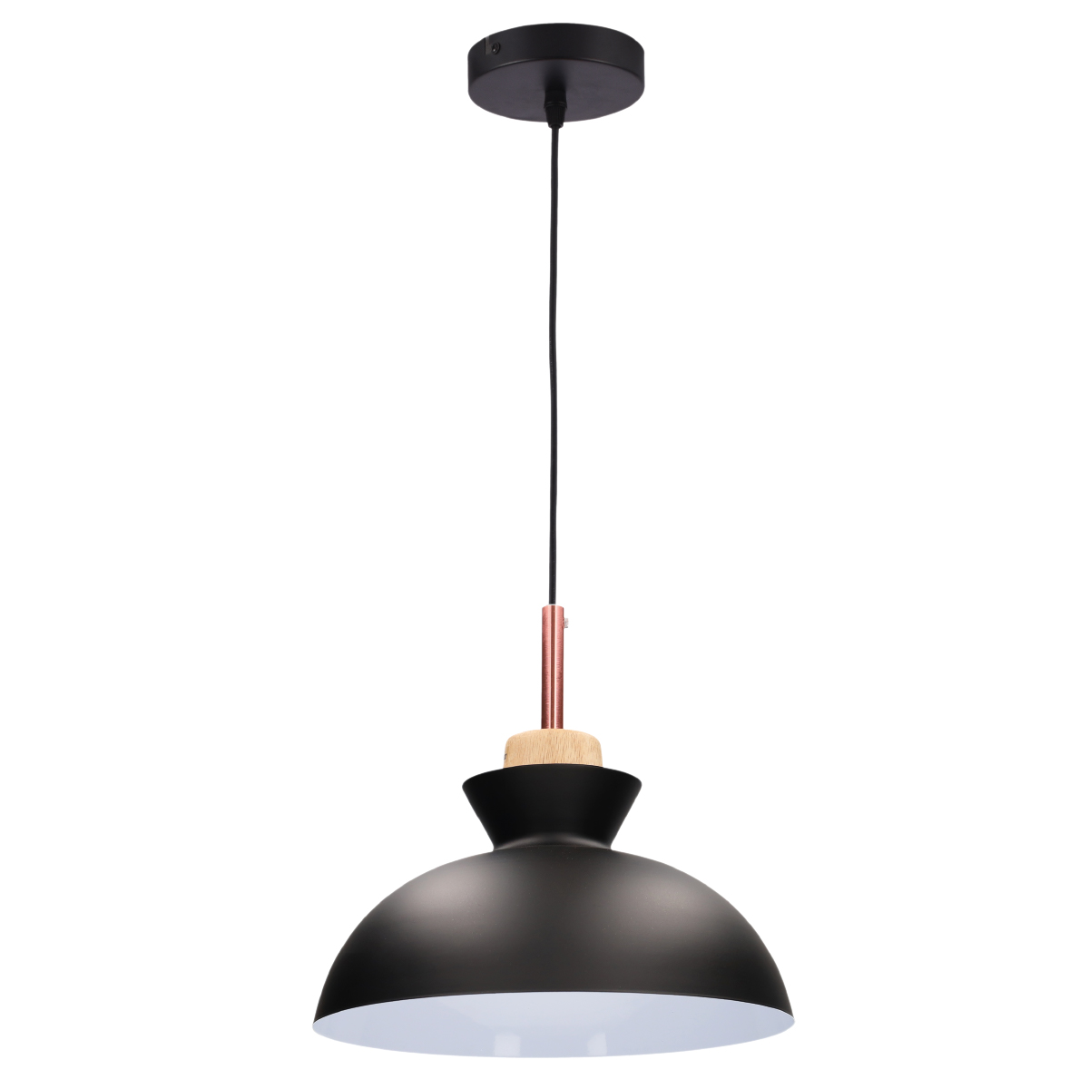 Lámpara de techo colgante Serie Sompara E27 Ø280mm Negro