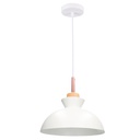 Lámpara de techo colgante Serie Sompara E27 Ø280mm Blanco
