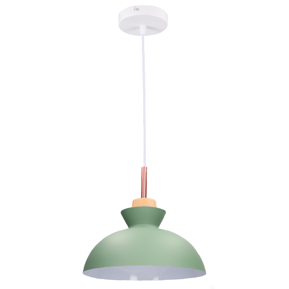Lámpara de techo colgante Serie Sompara E27 Ø280mm Verde