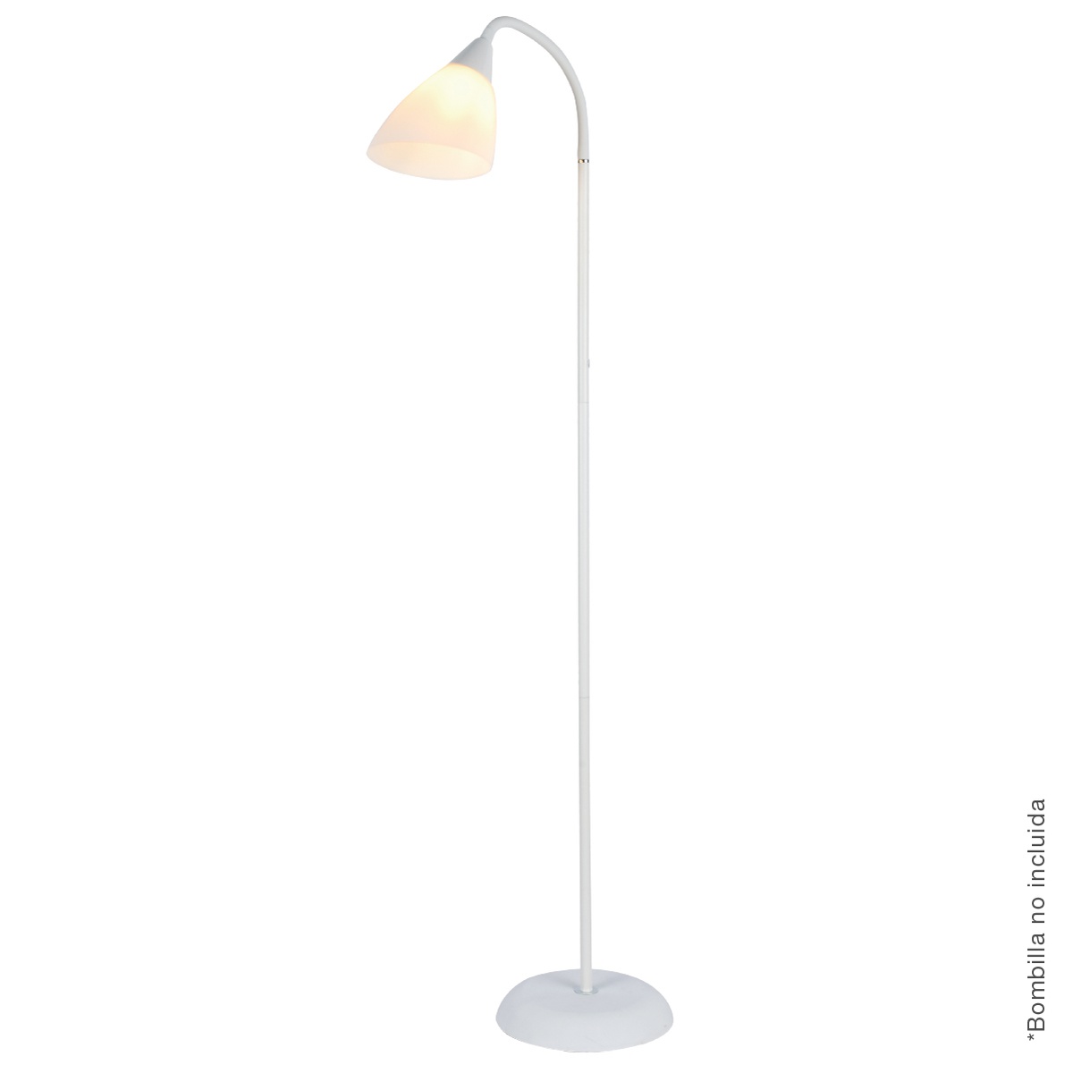 Lámpara de pie Serie Langadu 1558mm E27 Blanco