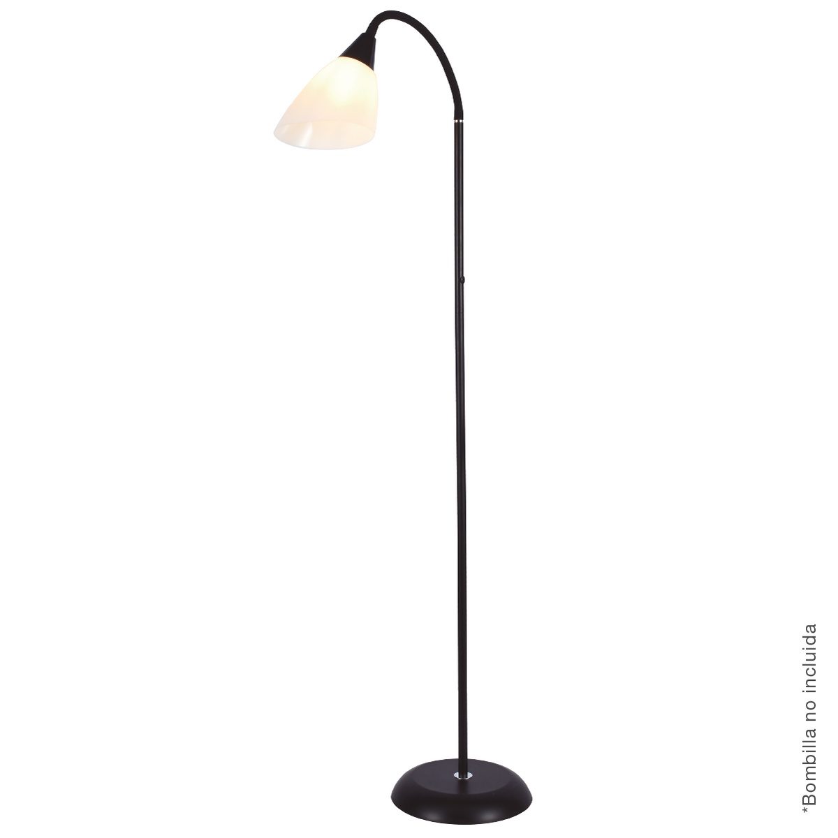 Lámpara de pie Serie Langadu 1558mm E27 Negro