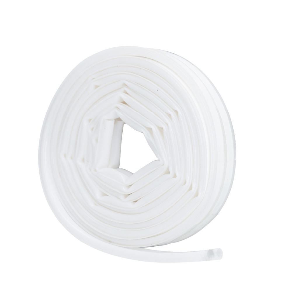 Vedante de silicone adesivo 9 mm 6 m Branco
