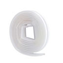 Adhesive silicone weather strip 9mm - 6M transparent