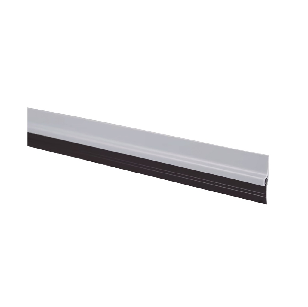 PVC adhesive weather strip with rubber 1M silver