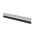 PVC adhesive weather strip with rubber 1M silver