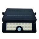 Aplique solar LED Cela com sensor de movimento e crepuscular 6W 3000 - 4000 - 6000K IP54 Preto