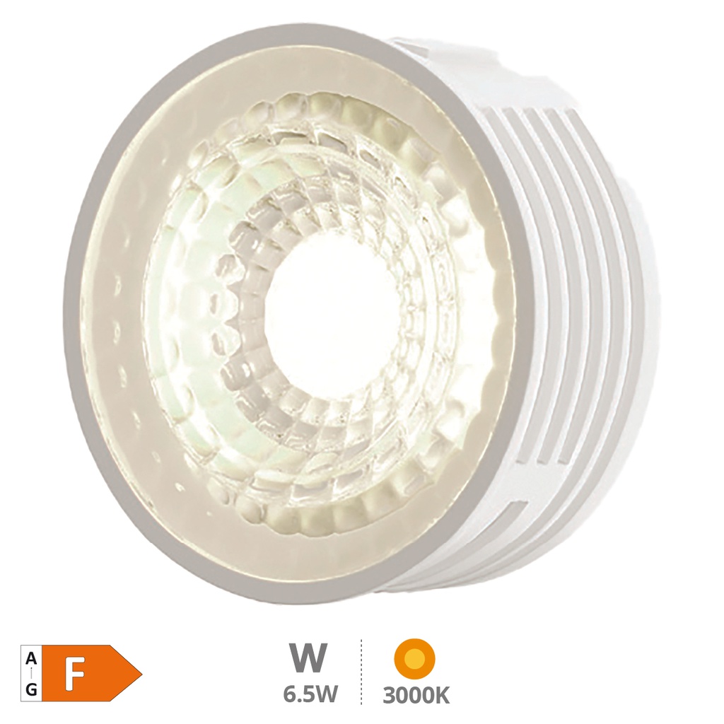 Módulo LED plano Série Lúbia para focos e aros embutidos 60º 6,5W 3000K