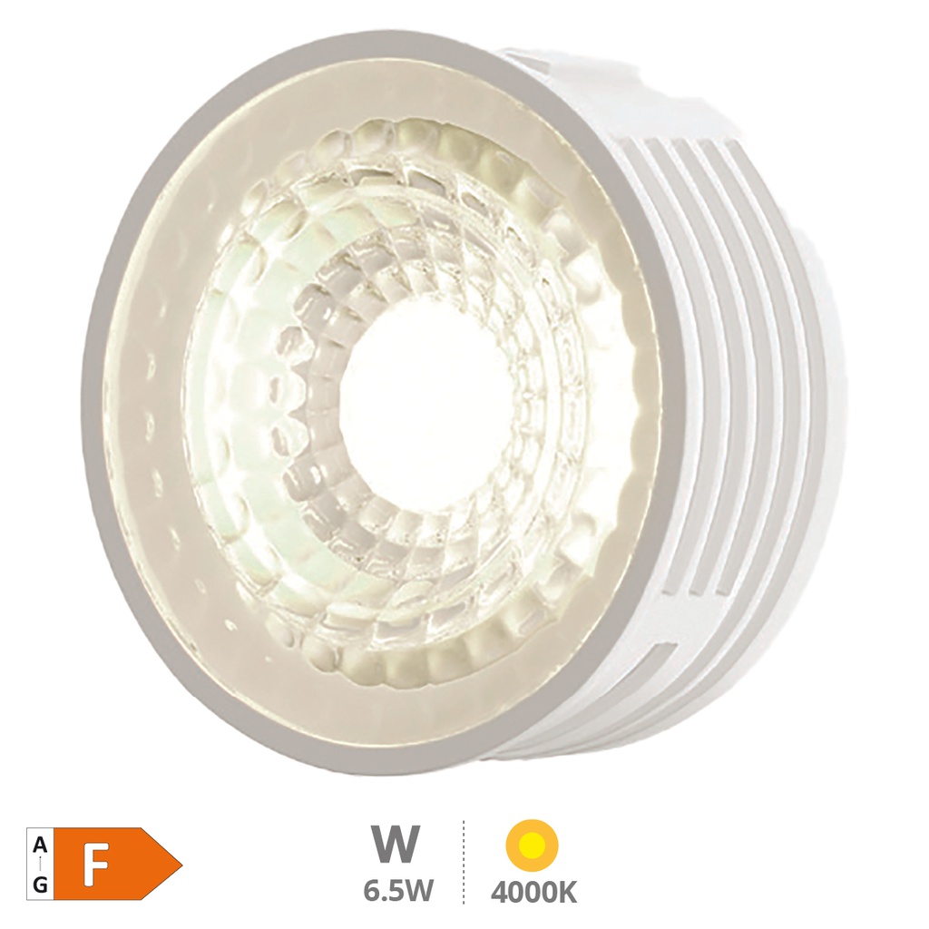 Módulo LED plano Série Lúbia para focos e aros embutidos 60º 6,5W 4000K