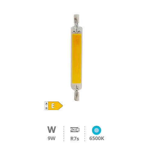 Ampoule linéaire LED COB 118mm R7s 9W 6500K