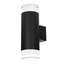[200200018] Serie Meluco Exterior double cylindrical wall light GU10