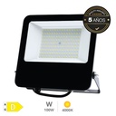Projetor de alumínio LED Série Liwale 100W 4000K IP65 Preto - Pro Line