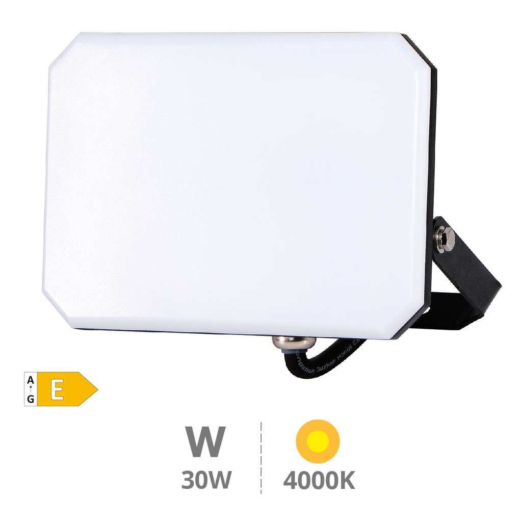 Projetor de alumínio LED Sulevai 30W 4000K IP65 Preto