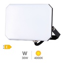 Projetor de alumínio LED Sulevai 30W 4000K IP65 Preto