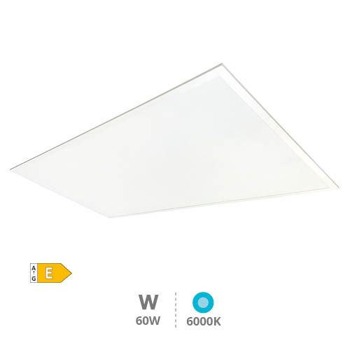 Painel LED embutido retangular Luena 119,5x59,5 cm 60W 6000K Branco