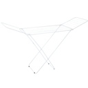 Corde à linge pliante Chande 2 ailes en acier peint 180x50x90cm Blanc