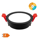 Downlight redondo encastrável compacto LED Lumati 7W 3000 - 4000 - 6000K Preto