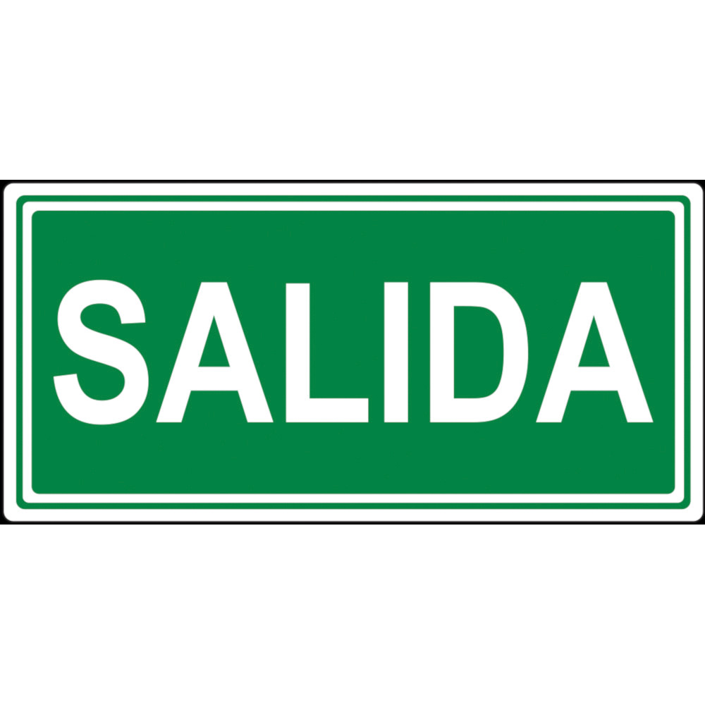 Adesivo para luminárias de emergência saída 200x75mm