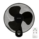 Ventilador de parede Sautar com comando Ø43cm 45W Preto