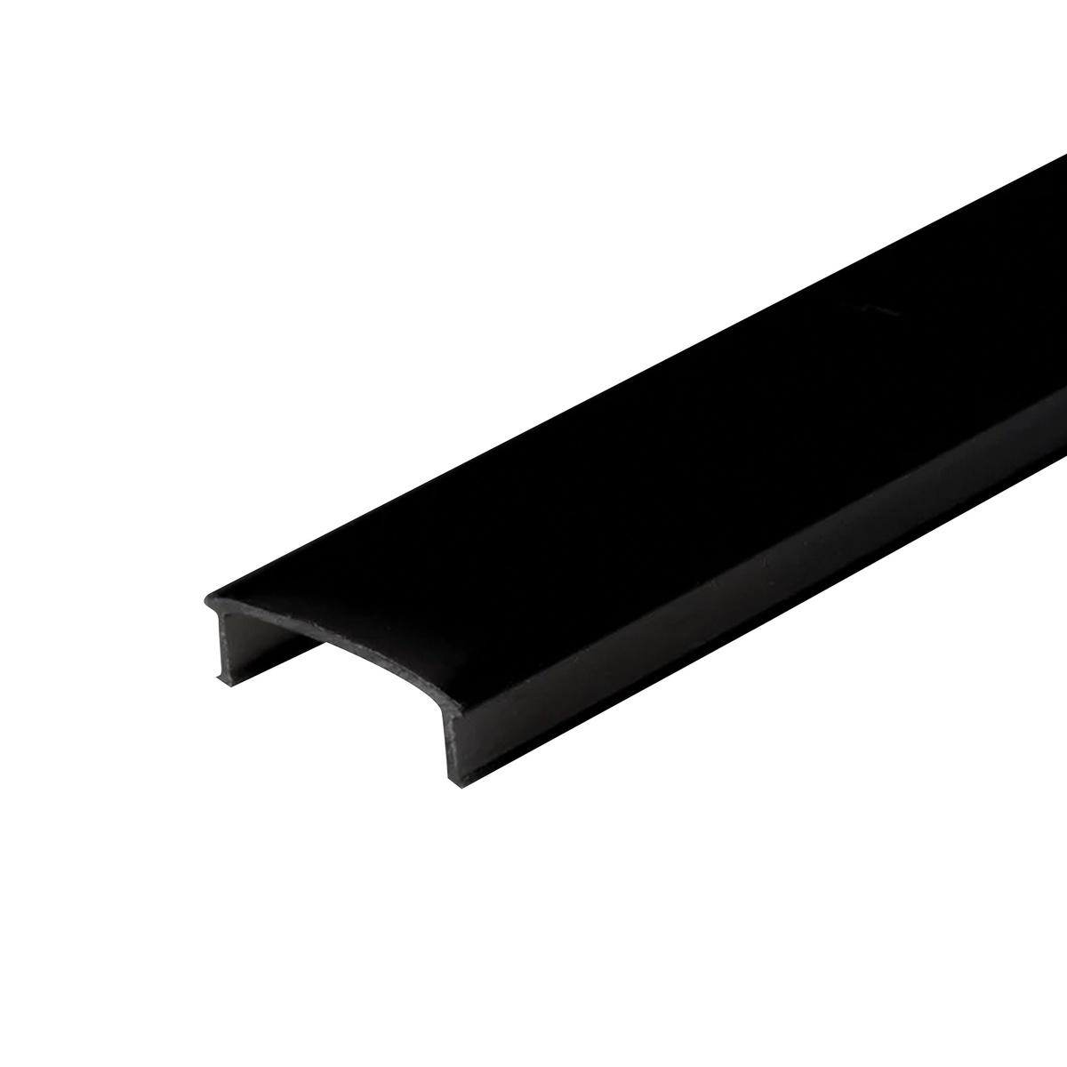 Difusor de substituição 2 m preto para perfil de alumínio ref. 204025036 - 37 - 38