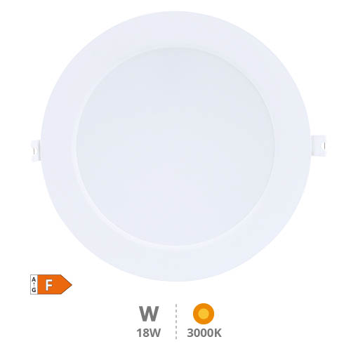 Downlight encastrável LED redonda Lonbo 20 W 3000 K Branco