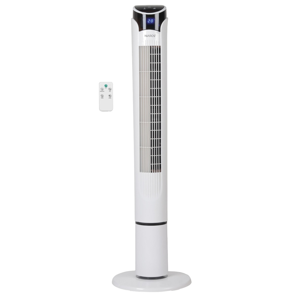 Ventilateur de tour Kodima avec commande 45W Blanc