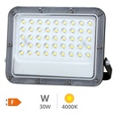 Projetor de alumínio LED Belinta 30W 4000K IP65 Preto 