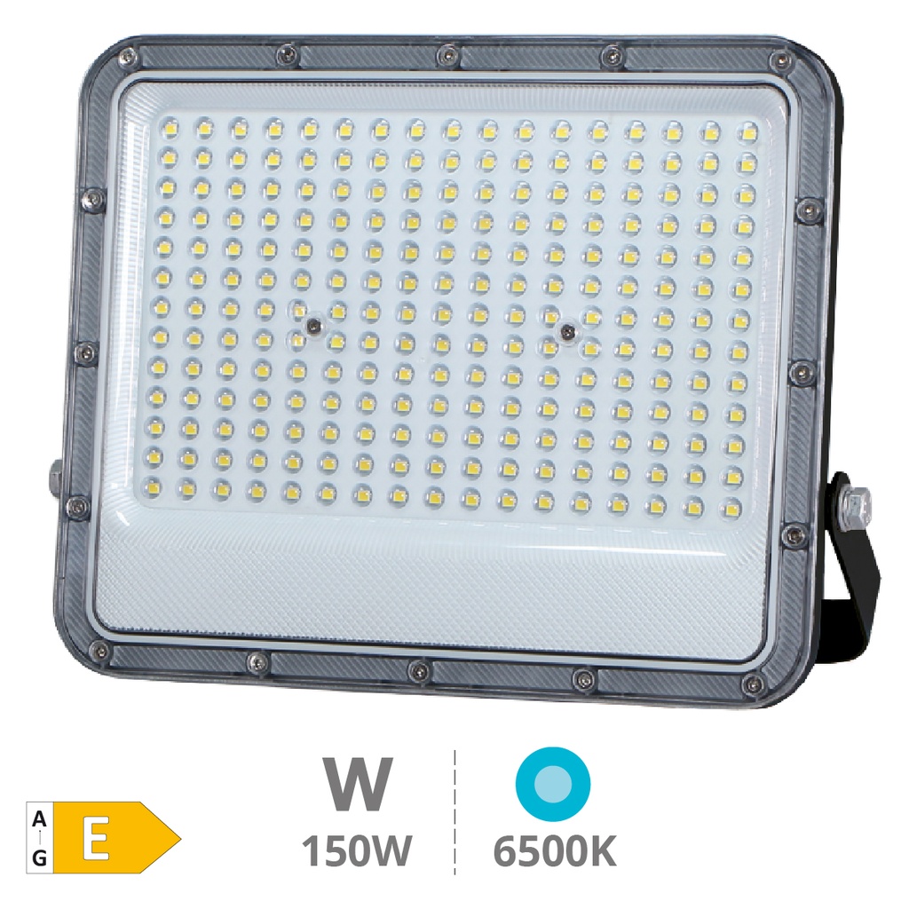 Projetor de alumínio LED Belinta 150W 6500K IP65 Preto 