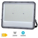 Projetor de alumínio LED Belinta 200W 6500K IP65 Preto 