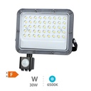 Projetor em alumínio LED Belinta com sensor 30W 6500K IP65 Preto
