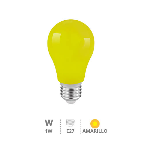 Ampoule LED standard 1W E27 jaune