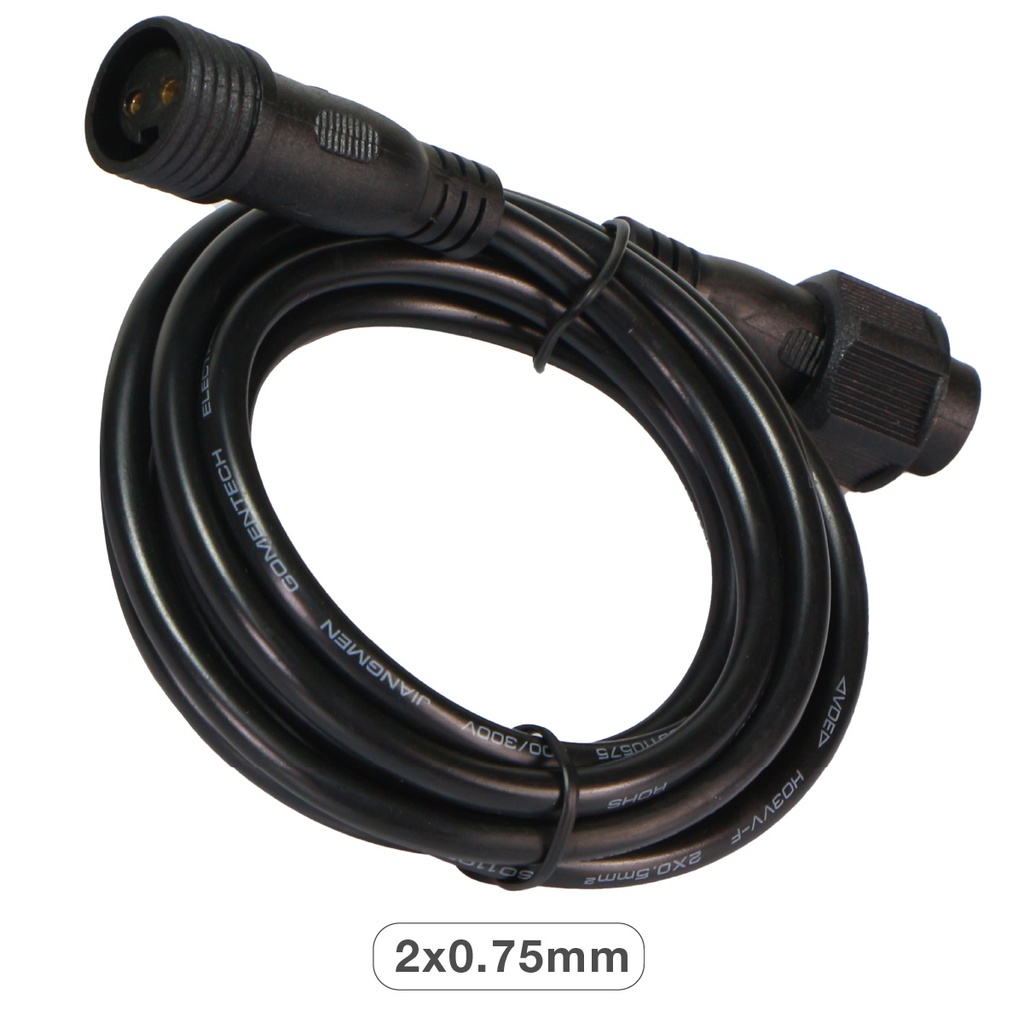 Cabo (2x0.75mm) 2M para projetor solar Miloha e Pamol ref. 202615017 - 24 - 22 - 27 - 28