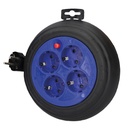 Enrollacables alargador 4 enchufes (3x1.5mm) 3M