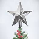 Estrela de Natal para árvore Alasia Prateado