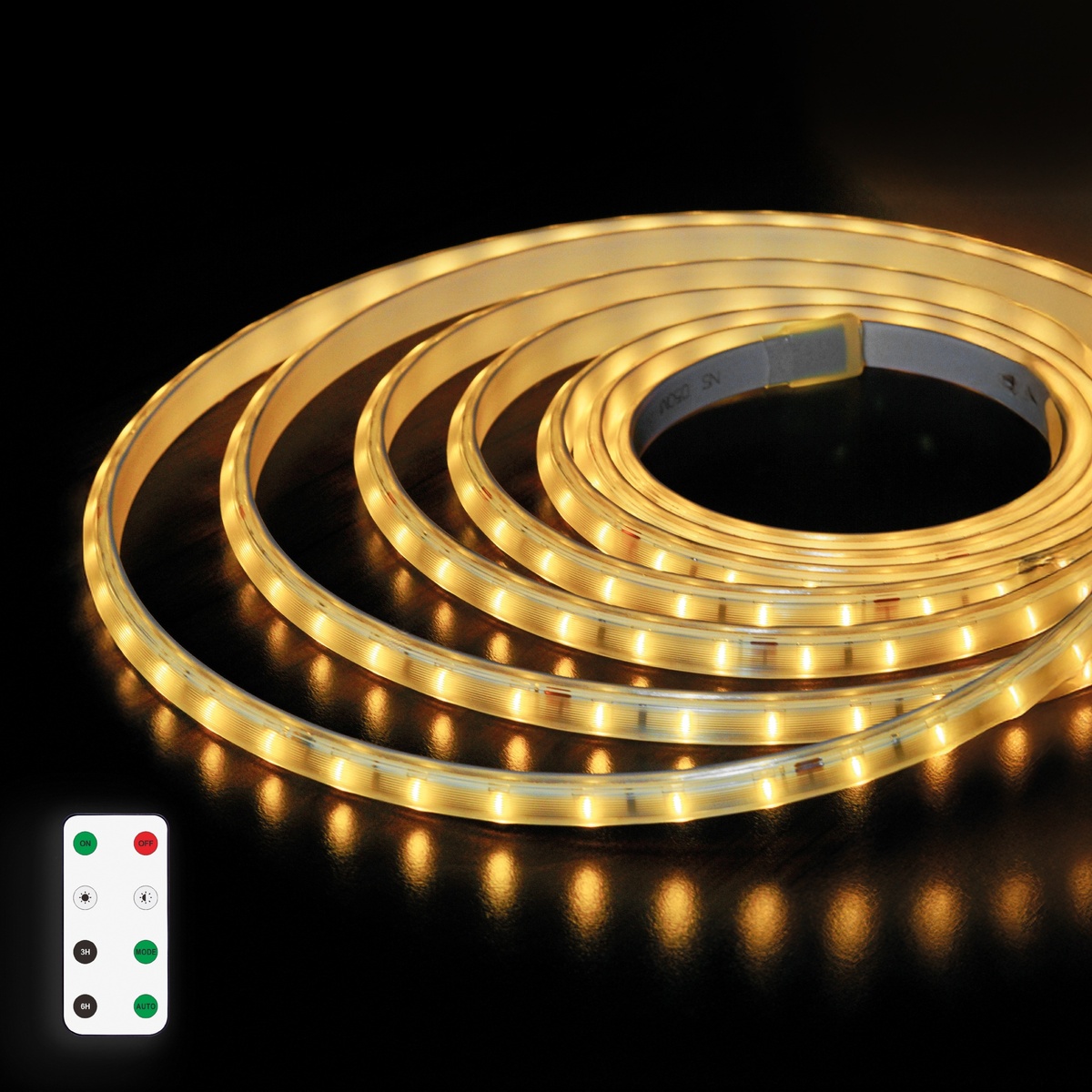 Kit 5 m fita LED solar 0,2W/m 2700K