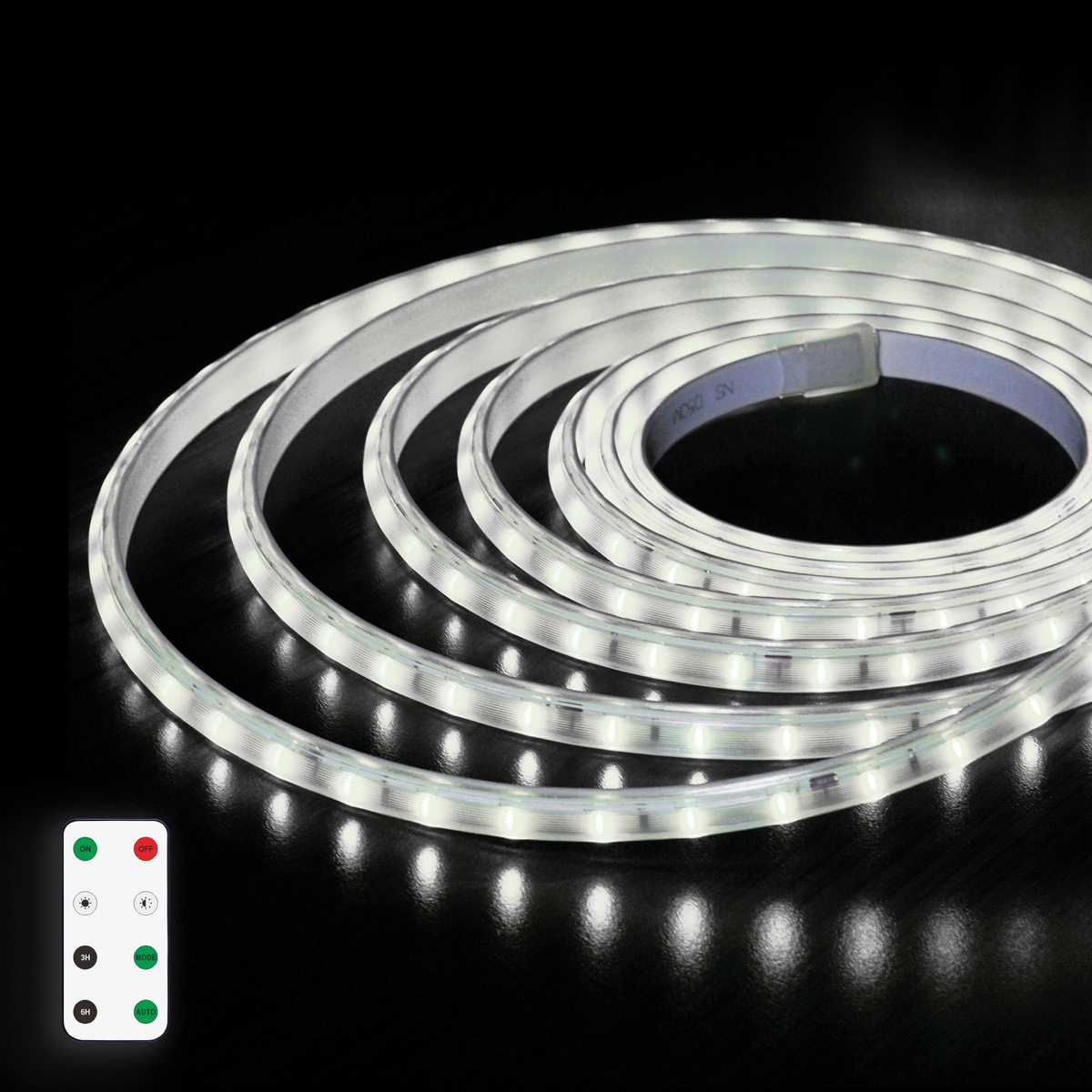 Kit 10 m fita LED solar 0,2W/m 6500K