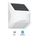 Aplique solar LED Kolam con sensor de movimiento y crepuscular 3W 6000K Blanco