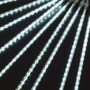 Cortina LED efecto lluvia de meteoros 3x0,3M Luz fría