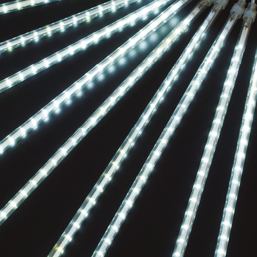 Cortina LED efeito chuva de meteoros 5x0,3M Luz fria