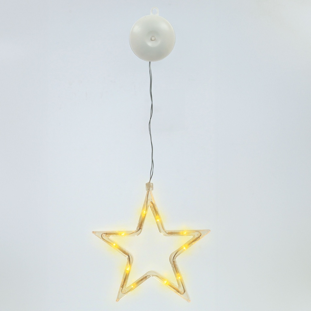 Étoile de Noël LED à suspendre 3xAAA