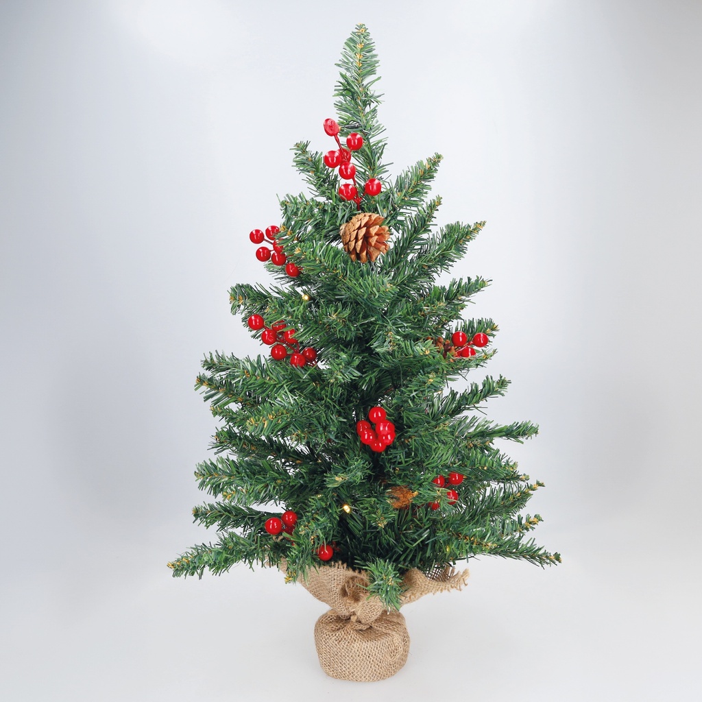 Árvore de Natal artificial Ponak com LED 0,6M 75 galhos