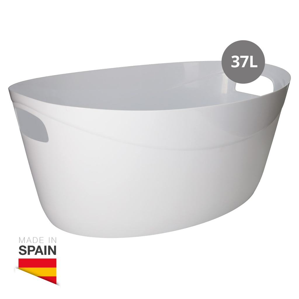 Cesto multiusos oval 37L Branco