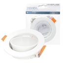 Handil Rounded Recessed Movable Fixture for Dichroich lamps Anti Glare White