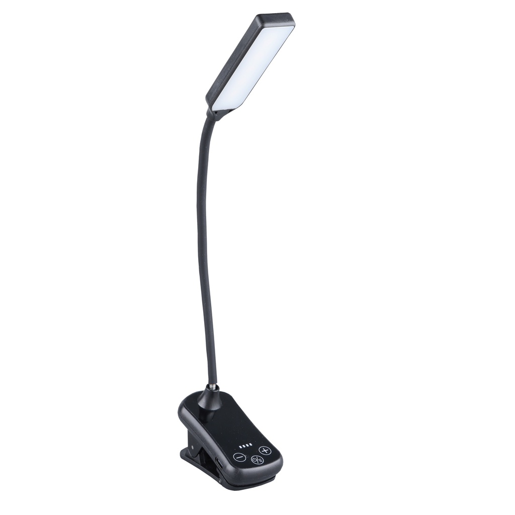 Adjustable LED flashlight with clip 1600K-4000K-6000K