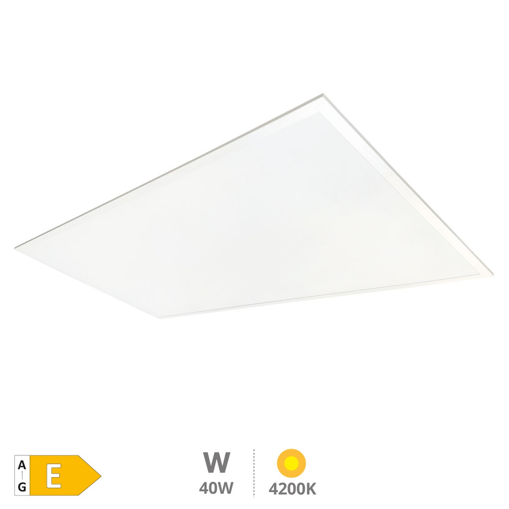 Painel LED embutido retangular Luena 119,5x29,5 cm 40W 4200K Branco
