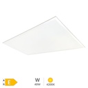 Painel LED embutido retangular Luena 119,5x29,5 cm 40W 4200K Branco