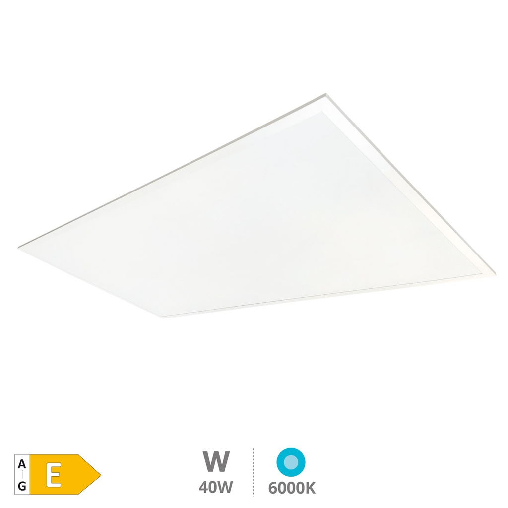 Painel LED embutido retangular Luena 119,5x29,5 cm 40W 6000K Branco