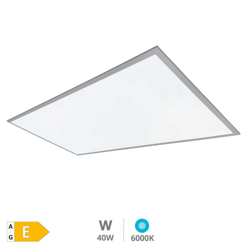 Painel LED embutido retangular Luena 119,5x29,5 cm 40W 6000K Níquel