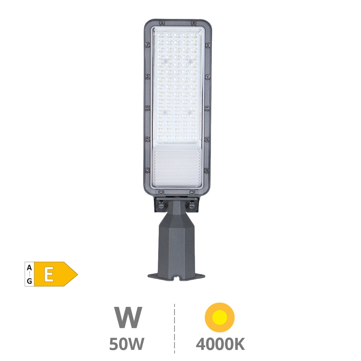 Candeeiro LED de rua Pemali 50W 4000K IP65 - Pro Line