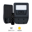 Farola solar LED Buat con sensor de movimiento y crepuscular 5W 4000K IP65