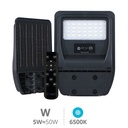 Farola solar LED Buat con sensor de movimiento y crepuscular 5W 6500K IP65